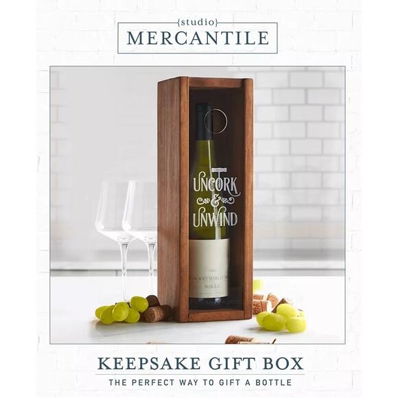 Studio Mercantile Wine Keepsake Box - Picture 1 of 3